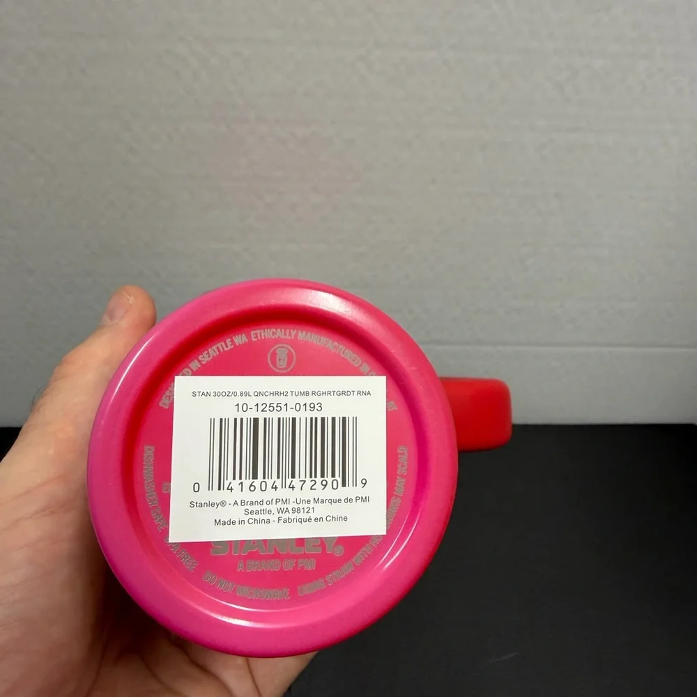 Stanley Red and Pink Heart Quencher Tumbler - Picture 5 of 5